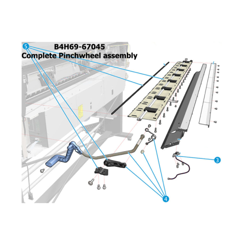 B4H69-67045 Complete Pinchwheel assembly
