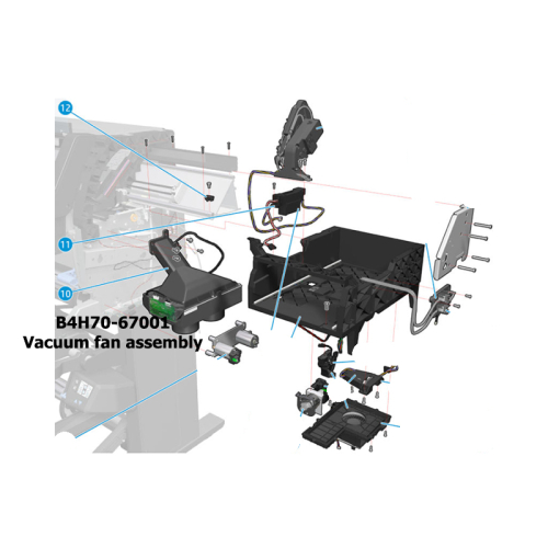 B4H70-67001 Vacuum fan assembly