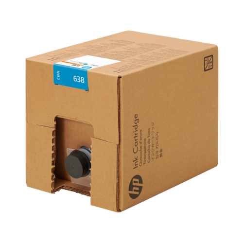HP 638 10L Cyan Stitch Ink Cartridge