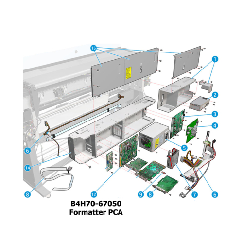 B4H70-67050 Formatter PCA