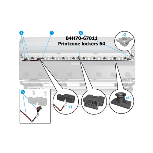 B4H70-67011 Printzone lockers 64