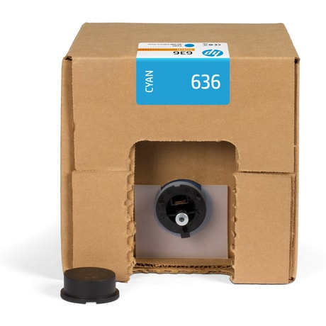 HP 636B 3L Cyan Dye Sublimation Ink Cartridge