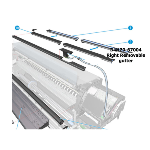 B4H70-67004 Right Removable gutter