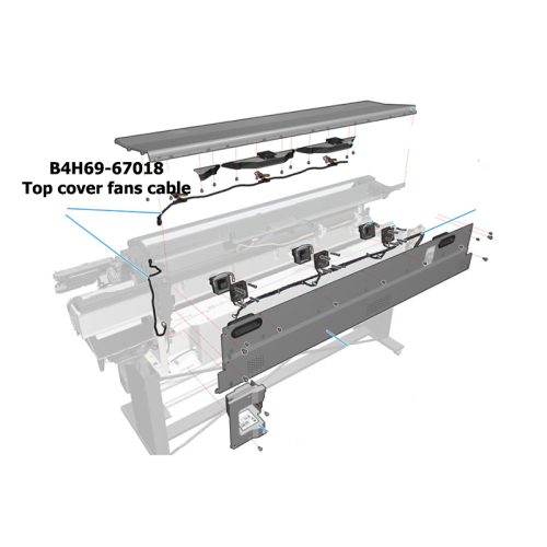 B4H69-67018 Top cover fans cable