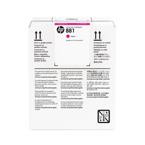HP 881 5L Magenta Latex Ink Cartridge