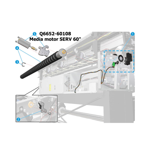 Q6652-60108 Media motor SERV 60