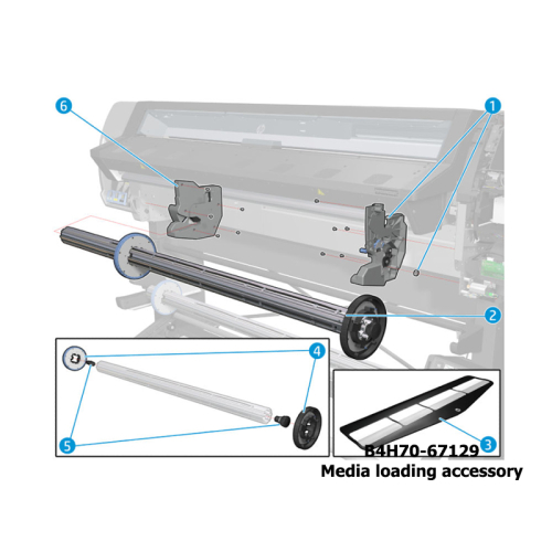 B4H70-67129 Media loading accessory